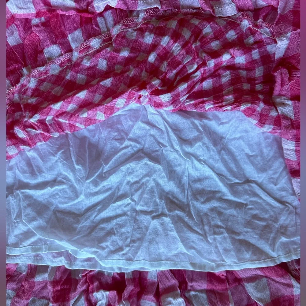 French Connection Pink Gingham Dress